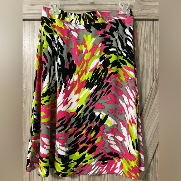 KASPER Pull-on Printed Skirt SZ PM - Picture 3 of 9